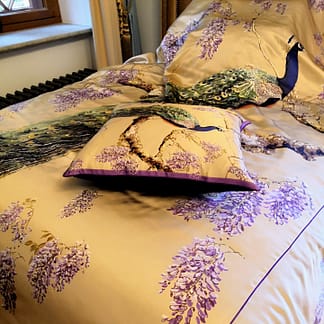 Peacock bedspread branded